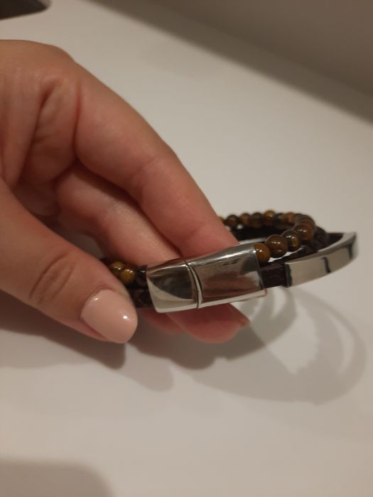 Pulseira homem castanha