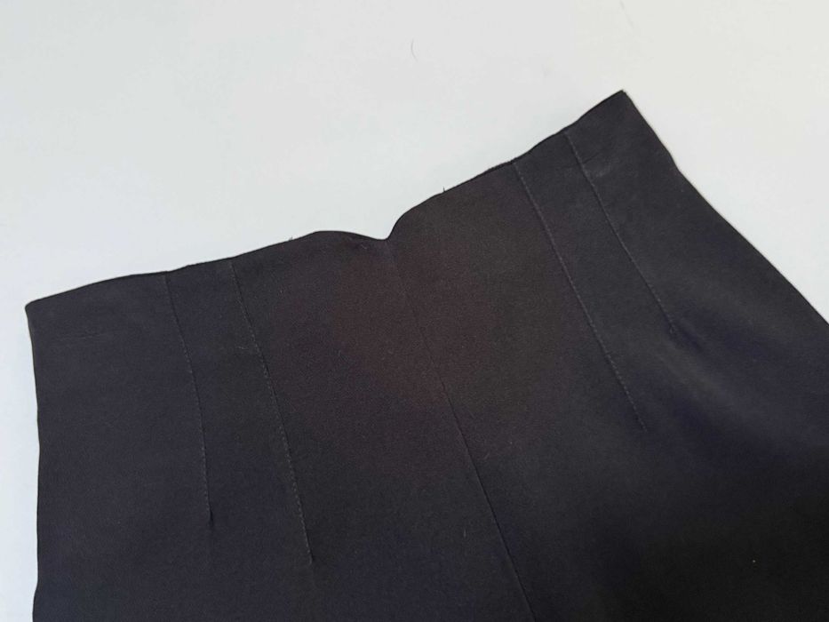 Czarne, eleganckie spodnie z wysokim stanem, RW, rozm. M
