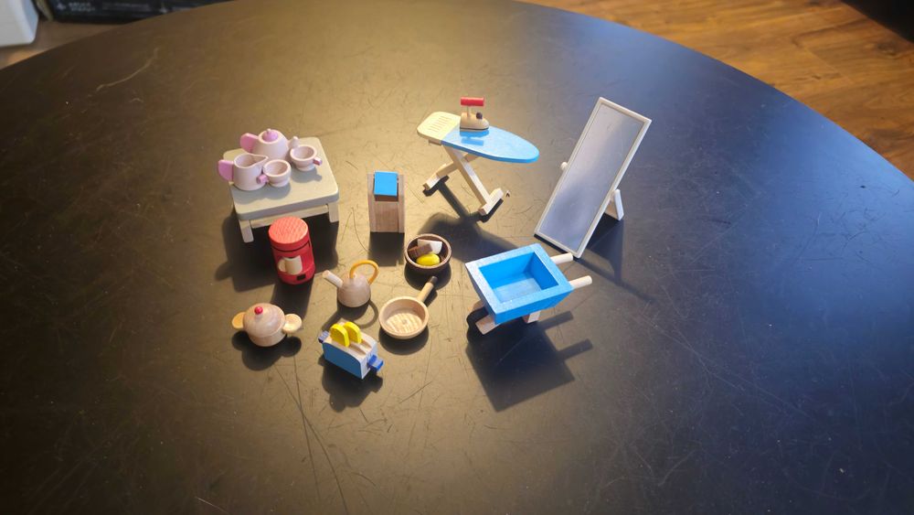 GOKI - akcesoria kuchenne dla domku dla lalek, Zestaw Mój mały Ogród