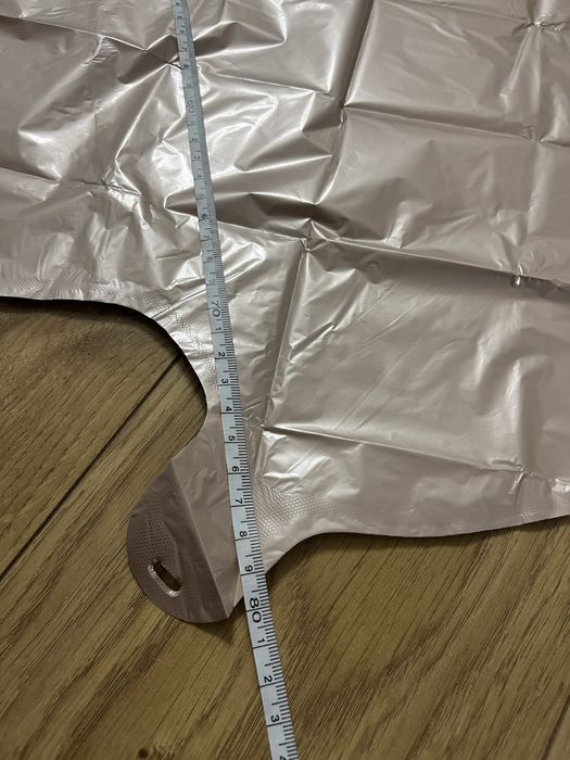 Balon cyfra 4, 80 cm różowy, pudrowy róż , nowy