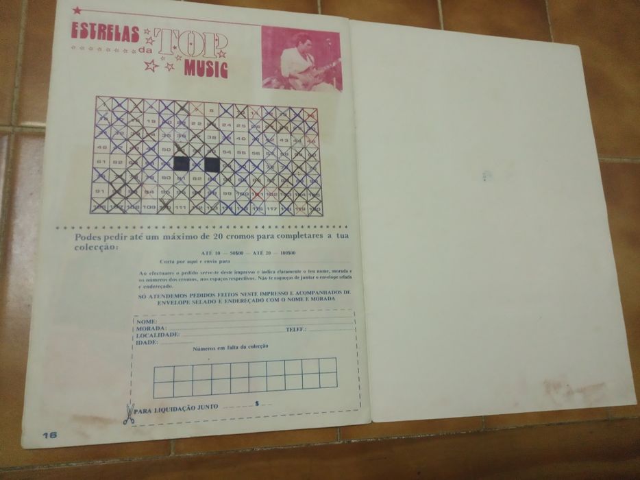 Caderneta ESTRELAS DA TOP MUSIC