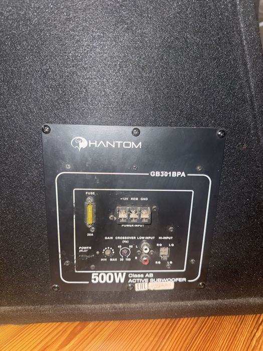 Сабвуфер Фантом 500W
