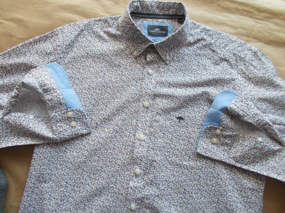 L FYNCH&HATTON Premium Designerska Koszula Męska L 41,5 cm Germany