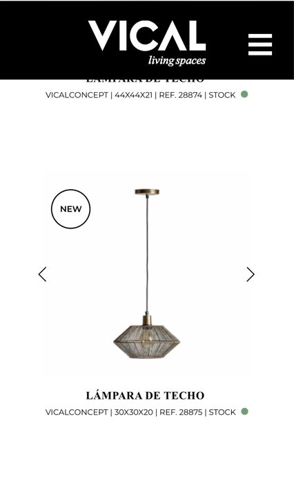 Candeeiro de tecto suspenso