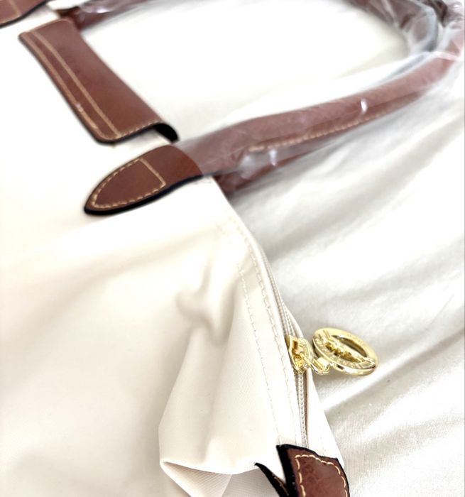 Torba Longchamp Le Pliage L  - Nowa z metkami, kremowa/beżowa