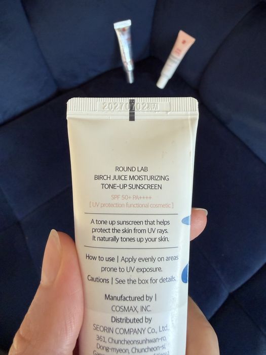 Kultowe kosmetyk koreańsk Round Lab Tone-Up SPF50+