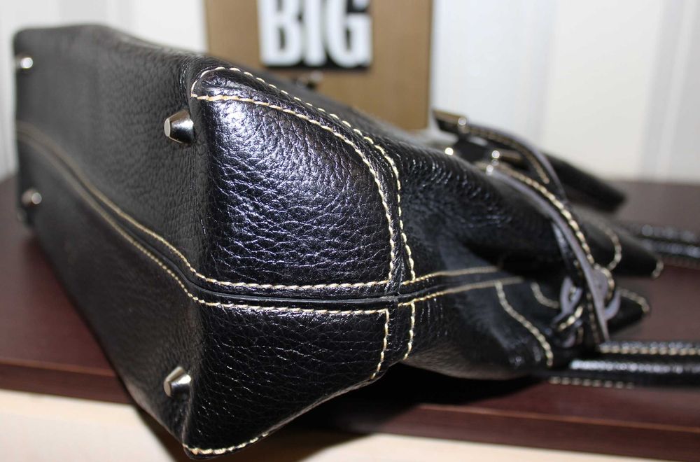 Шикарная кожаная сумка TOD'S, черная. Оригинал.