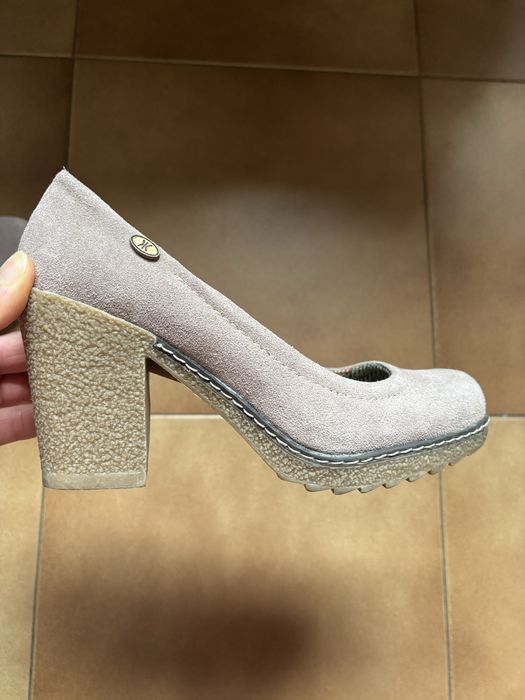 Sapatos de camurça creme rosa sunset Drastik