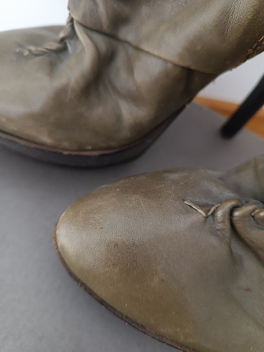 Buty botki szpilka platforma pole dance 37 skóra