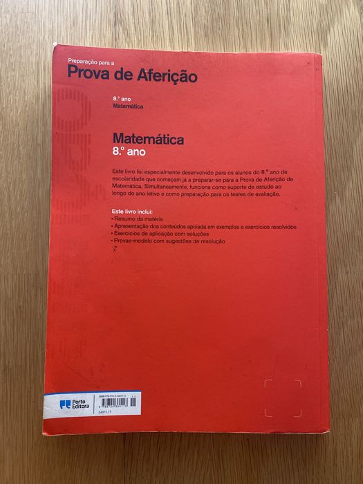 Preparação para a Prova de Aferição Matemática 8ano Porto Editora