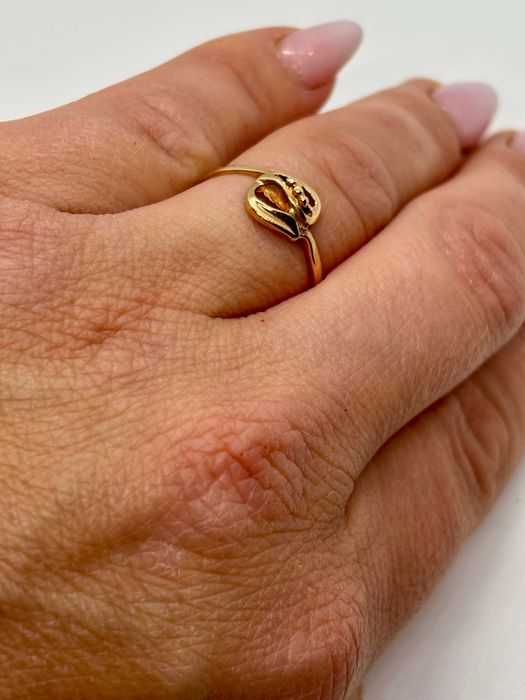 Złoty pierścionek 583 1,58g r 17 /Nowy LOMBARD/CZ-WA