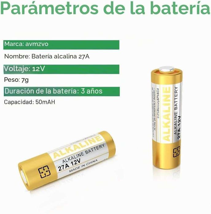 Pilha Bateria Comandos 27A 12V