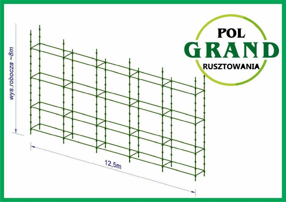 Rusztowanie 100m2 choinkowe klinowe promocja