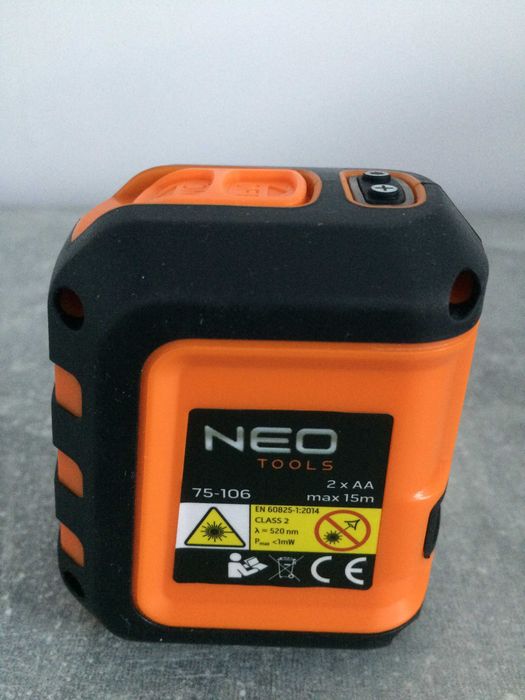 Laser krzyżowy Neo Tools 75-106 zielona wiązka - jak nowy.