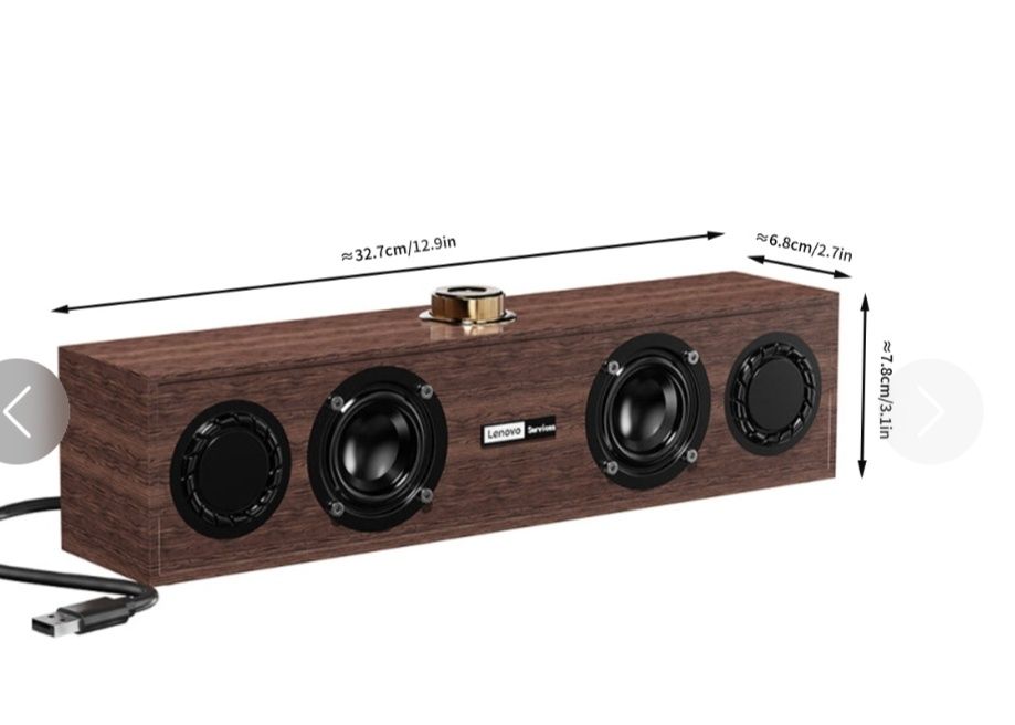 Głośnik Multimedialny Lenovo C02 Głośnik Bluetooth Głośnik Przewodowy/