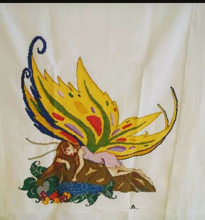 Set of 3 cross stitch frames with butterflies64584902231298120