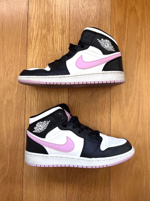 Air Jordan 1 Mid 'White Light Arctic Pink' GS