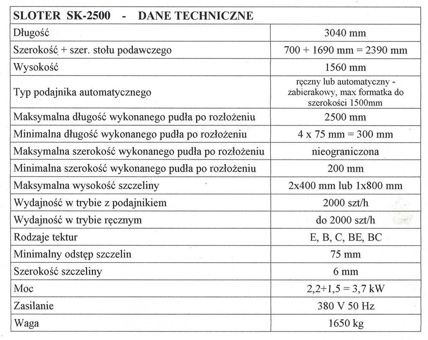 Sloter SK-2500 Kryma