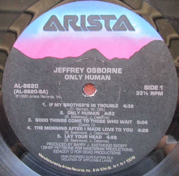 Jeffrey Osborne - - - - - Only Human - - - - - LP