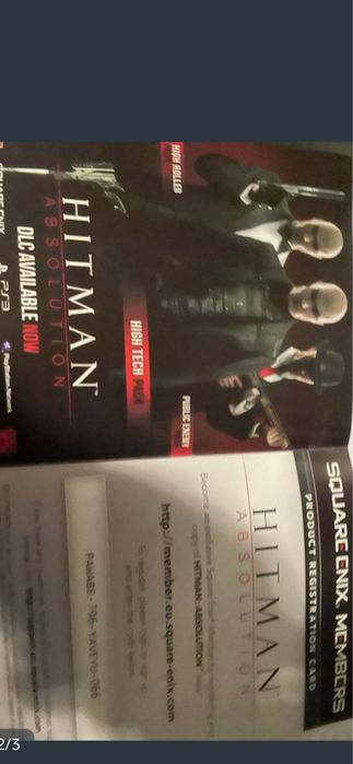 Folheto Ps3 Sleeping Dogs/Hitman