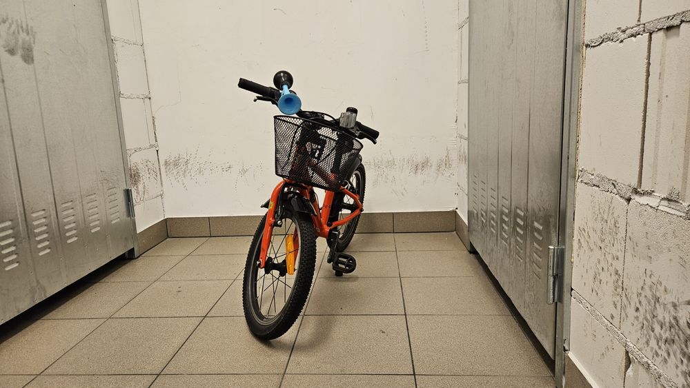 Rower frog 44 16" koła, czerwony, lekki, nauka jazdy