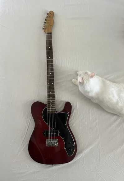 Guitarra Baritona Custom – Tele Style | P90 | Flamed Maple