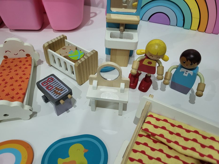 casinha de bonecas + acessórios