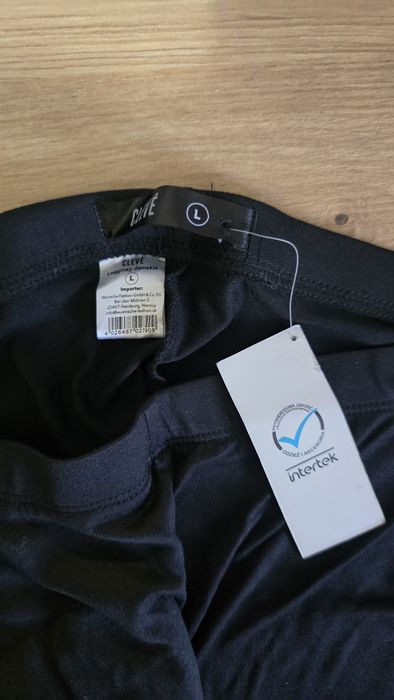 Nowe czarne legginsy damskie L