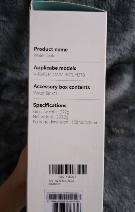 Zbiornik na wodę Viomi V3 max