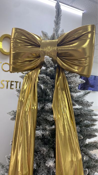 Бант з тканини, бант на ялинку, бант из ткани, бант ручної роботи