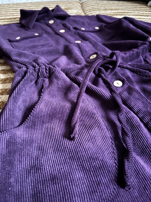 Сукня вельветова фіолетова