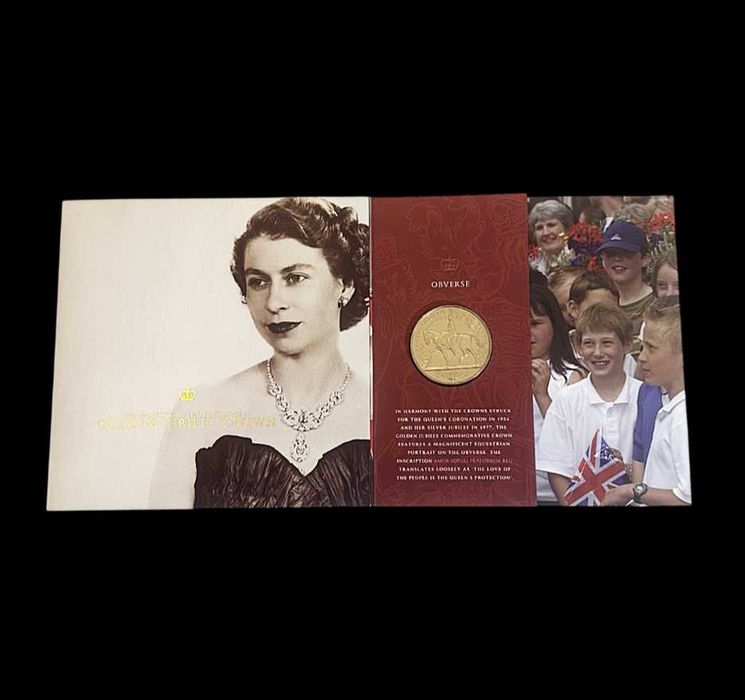 Carteira Oficial - 5 Libras - 2002 - Reino Unido - Golden Jubilee