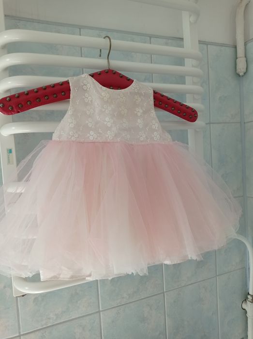 Sukienka tiulowa księżniczka roczek chrzest wesele