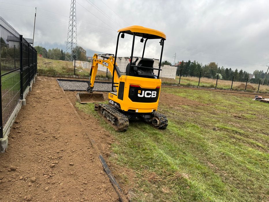 Usługi Minikoparka 1,7 t / Wozidło budowlane / drenaż / wymiana gruntu