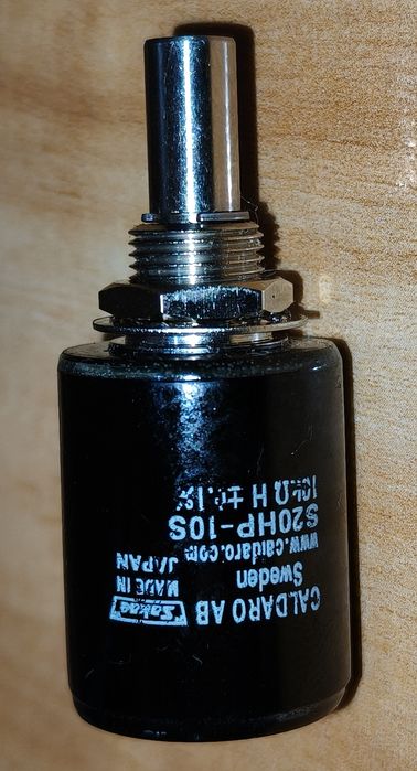 Potencjometr wieloobrotowy SAKAE S20HP-10S 5kΩ i 10kΩ Helipot  Japan
