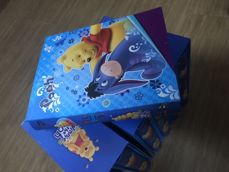 6 albuns Winnie The Pooh com caixa