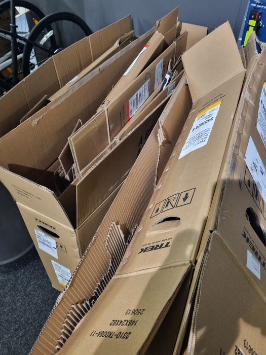 Oddam kartony rowerowe, duże ilości - ZA DARMO!