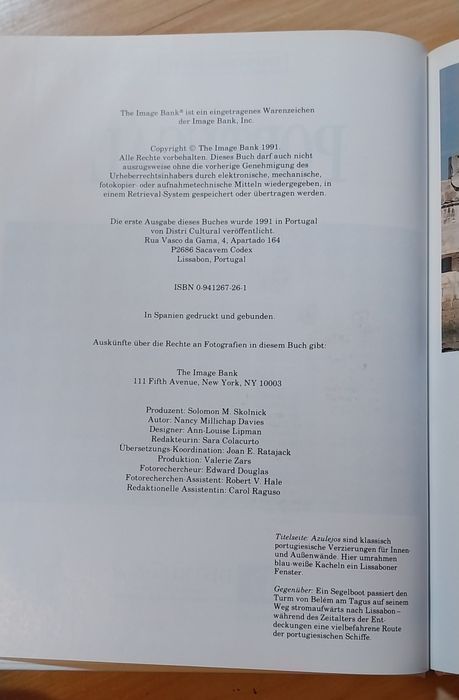 Llivro de Portugal edição em Alemão