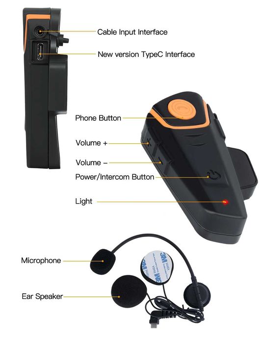 Мото-гарнитура  vFound BT-S2NS