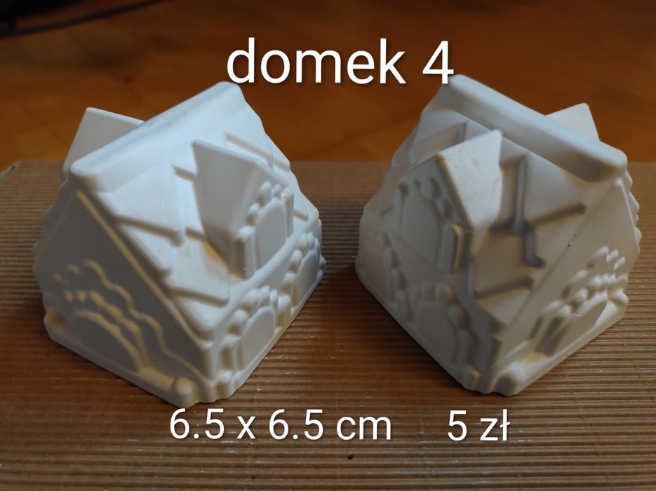 Gipsowe domki do malowania 10 sztuk