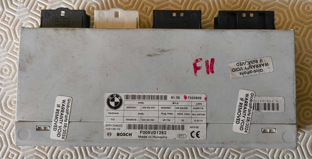 Módulo comando mala elétrica BMW F10 F11 F005V01252