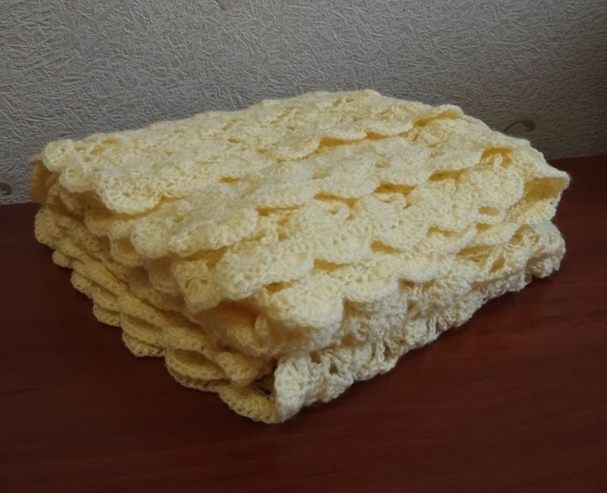 Накидка платок шаль в'язана мережевна