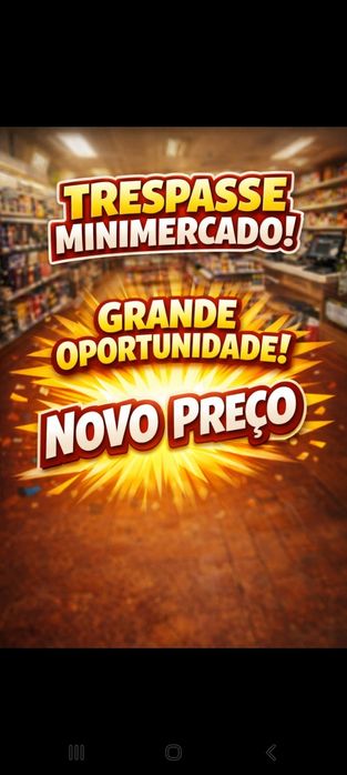 Trespasse Minimercado em funcionamento | 30 anos | clientela fiel |