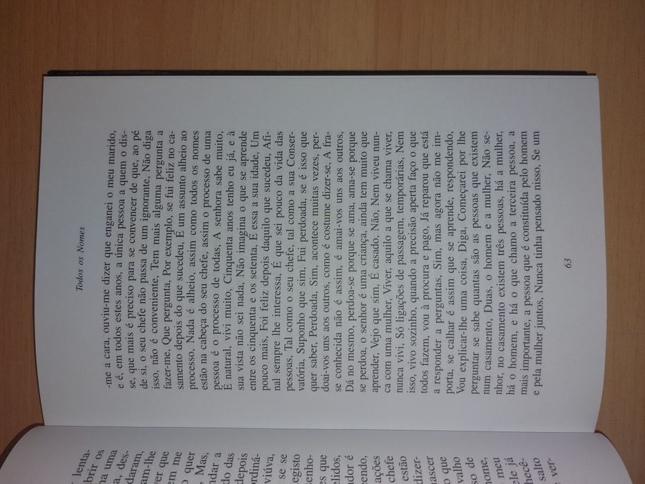 " Todos os Nomes " Saramago - (Optimo Estado)