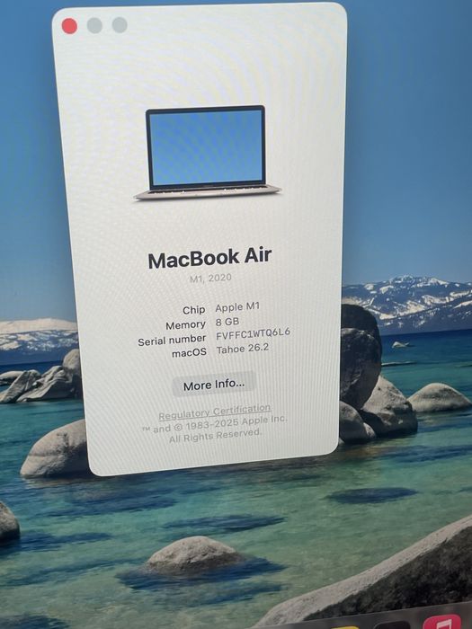 Macbook air 2020 m1 стан нф фото 90 циклів