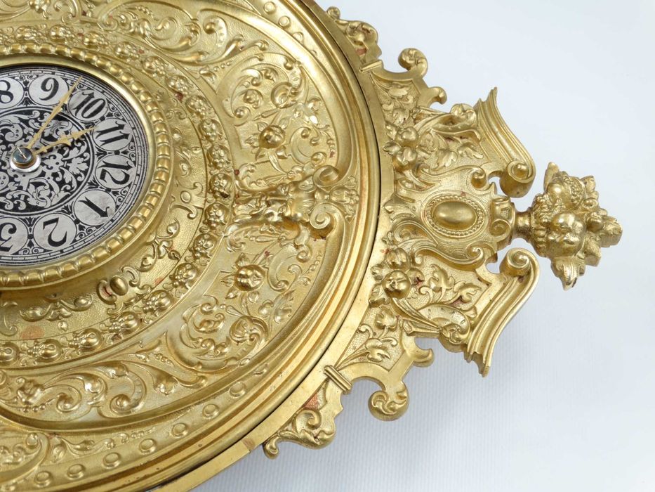 Бронзовий настінний  годинник від JF XIX ст/каминные часы