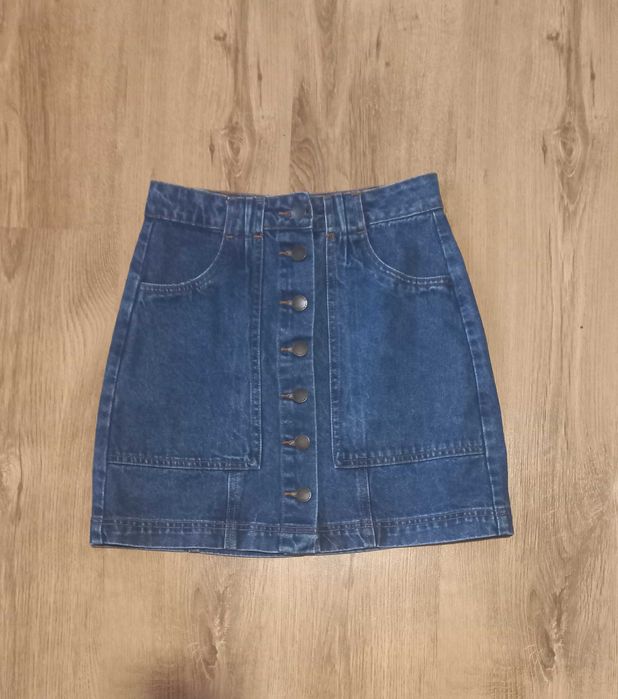 Jeansowa spódniczka mini Stradivarius