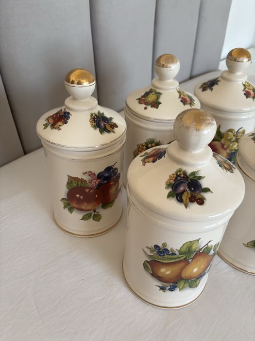 Conjunto 5 potes com tampa