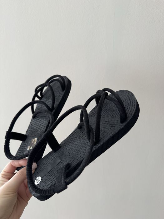 nowe sandaly czarne