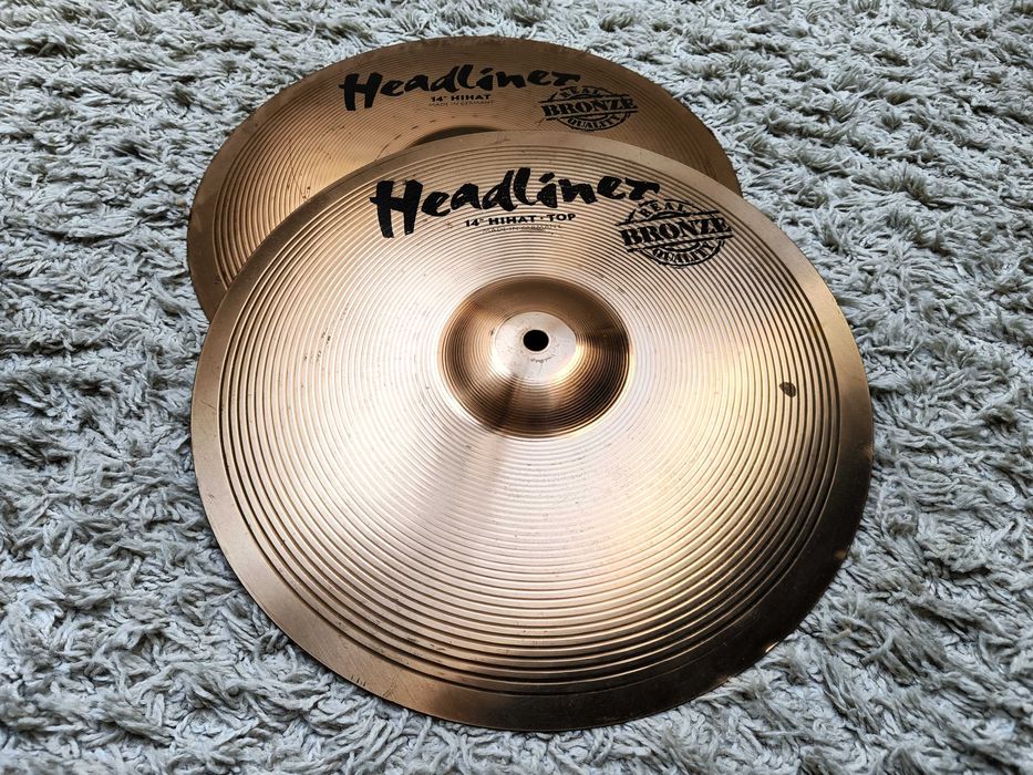 Talerze perkusyjne MEINL HEADLINER REAL QUALITY Bronze Hi Hat 14"
